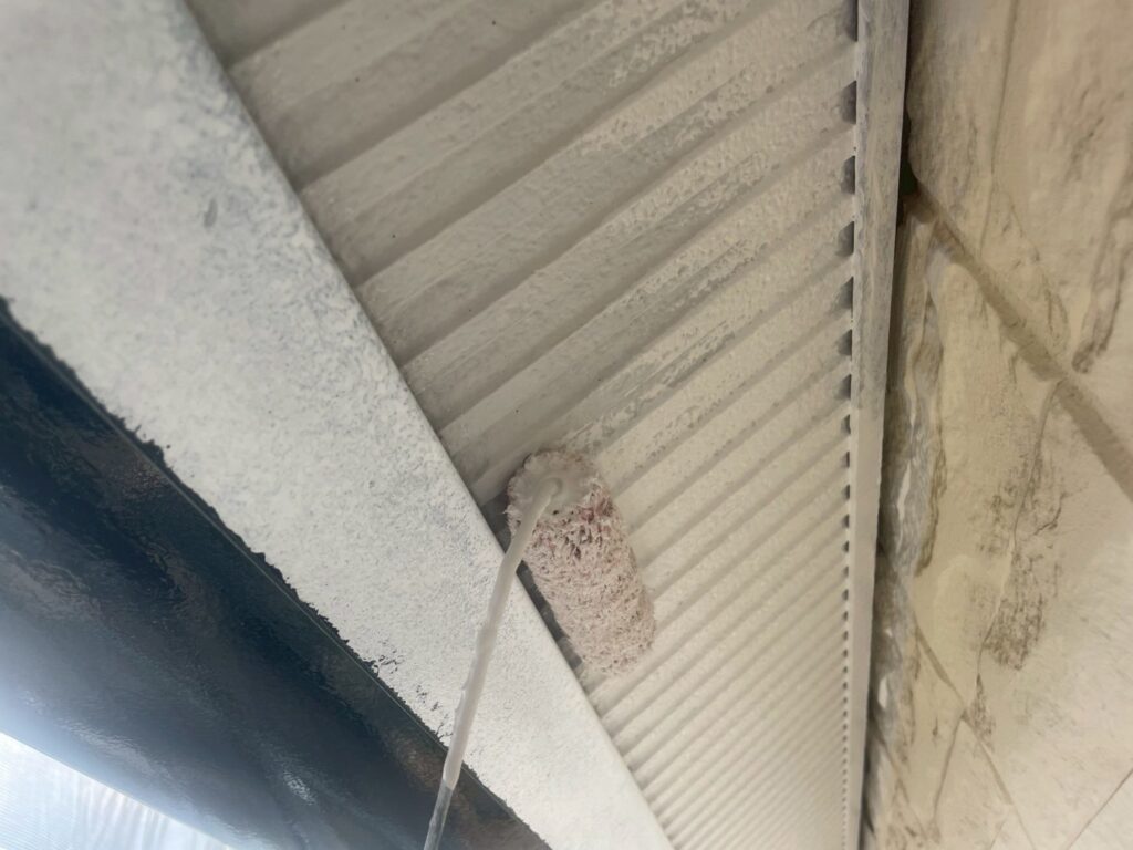 軒天仕上げ１回目